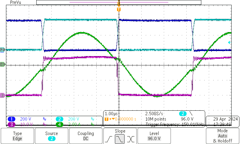 PMP41037 800VIN, Forward Operating With 80A Load