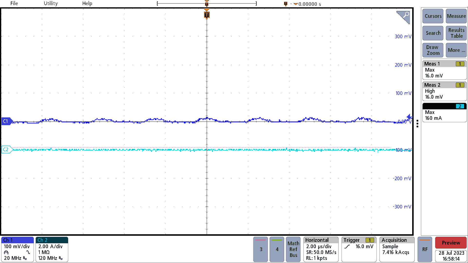 PMP23241 Output Ripple Voltage, 12V Input, –12V Output,
                    No Load