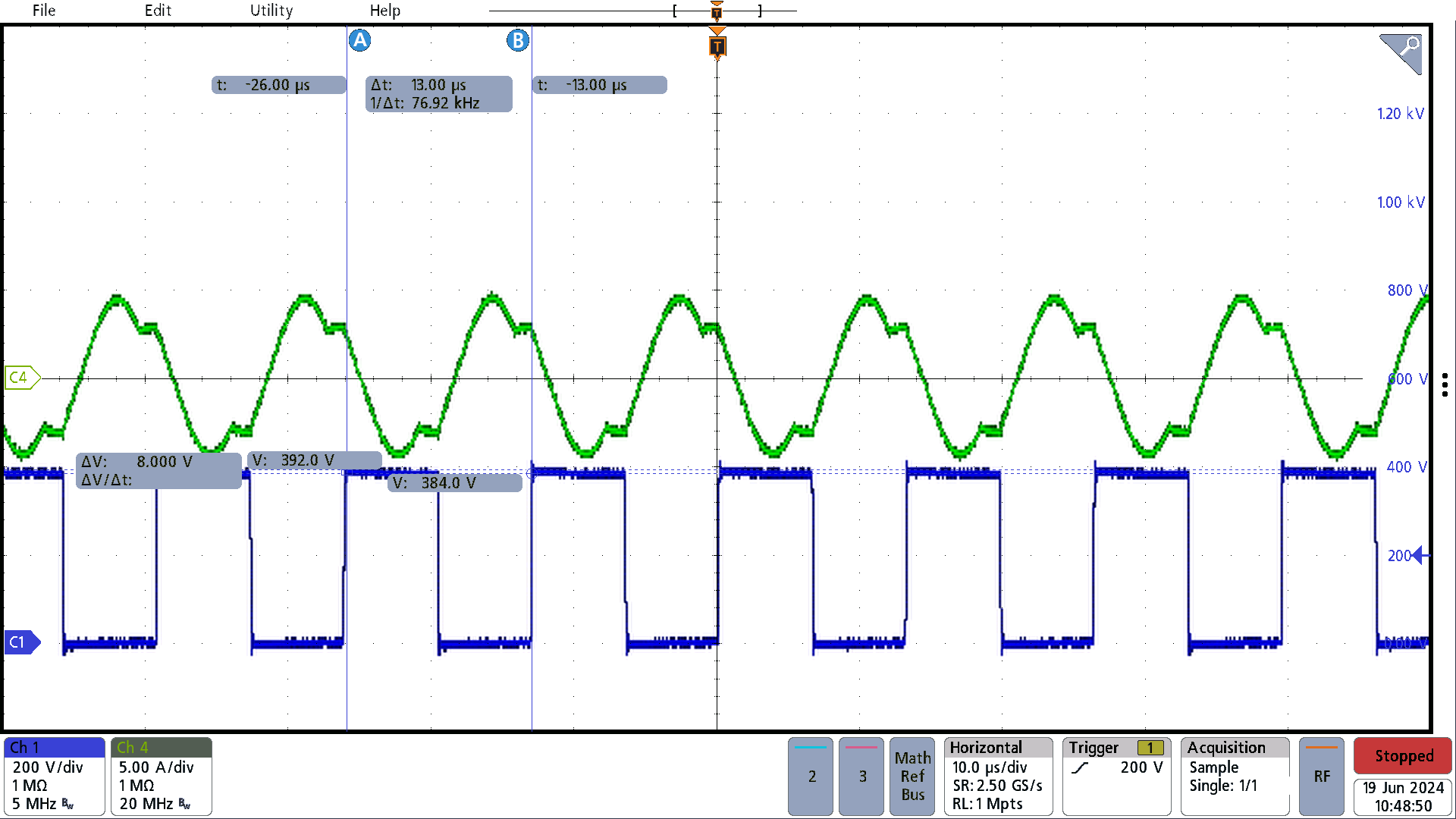 PMP23464 LLC, 71.4V, 7A Load