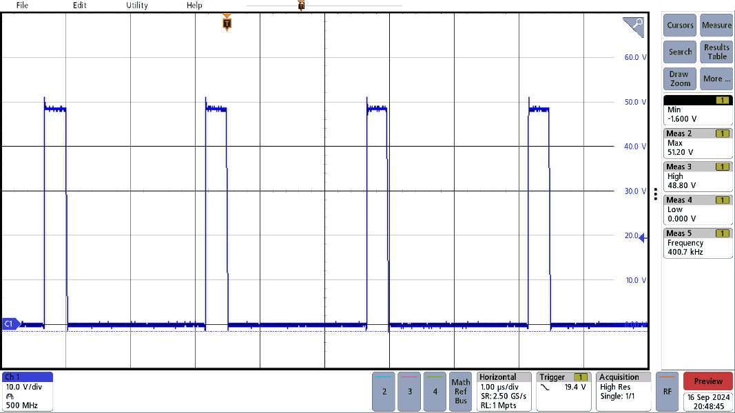 PMP23468 6VOUT Switching
          Waveform