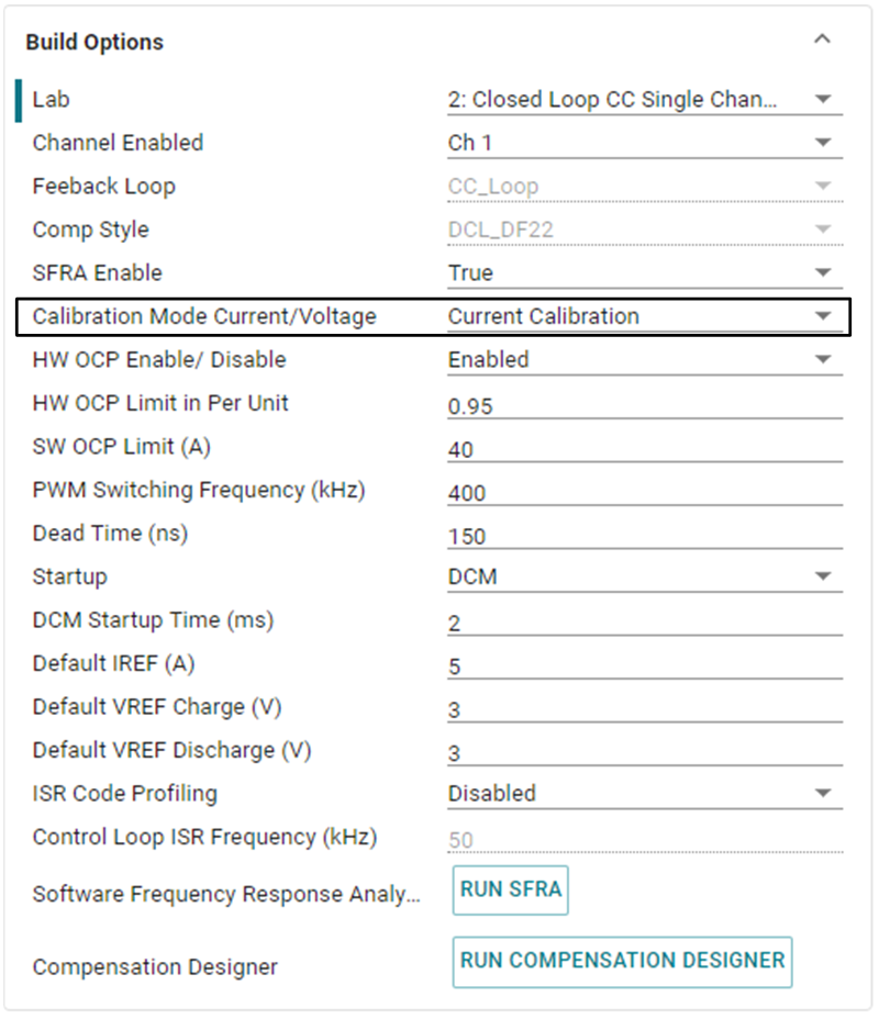 TIDA-010090 Build Options for Current
                        Calibration