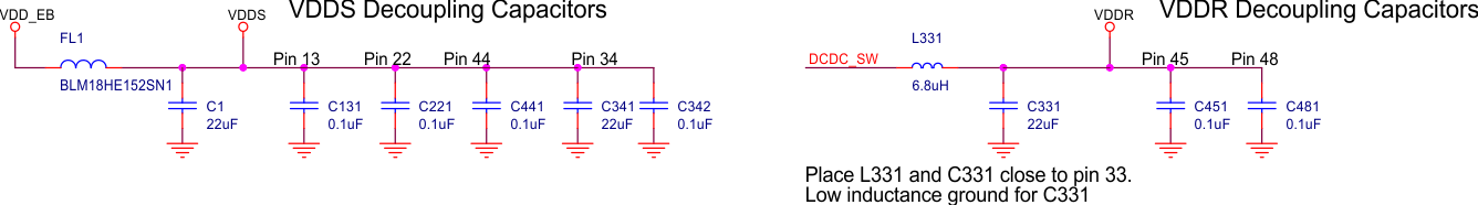 CC1354P10-6 LAUNCHXL-CC1312R1 去耦电容器