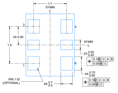  LMK6D/P/H 采用 6 引脚 3.2mm × 2.5mm DLE 封装的振荡器