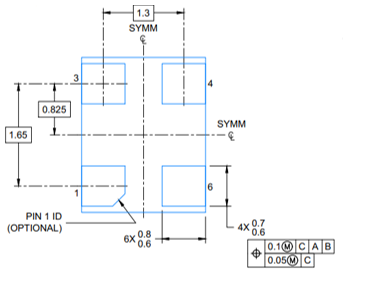  LMK6C 采用 4 引脚 2.5mm × 2.0mm DLF 封装的振荡器