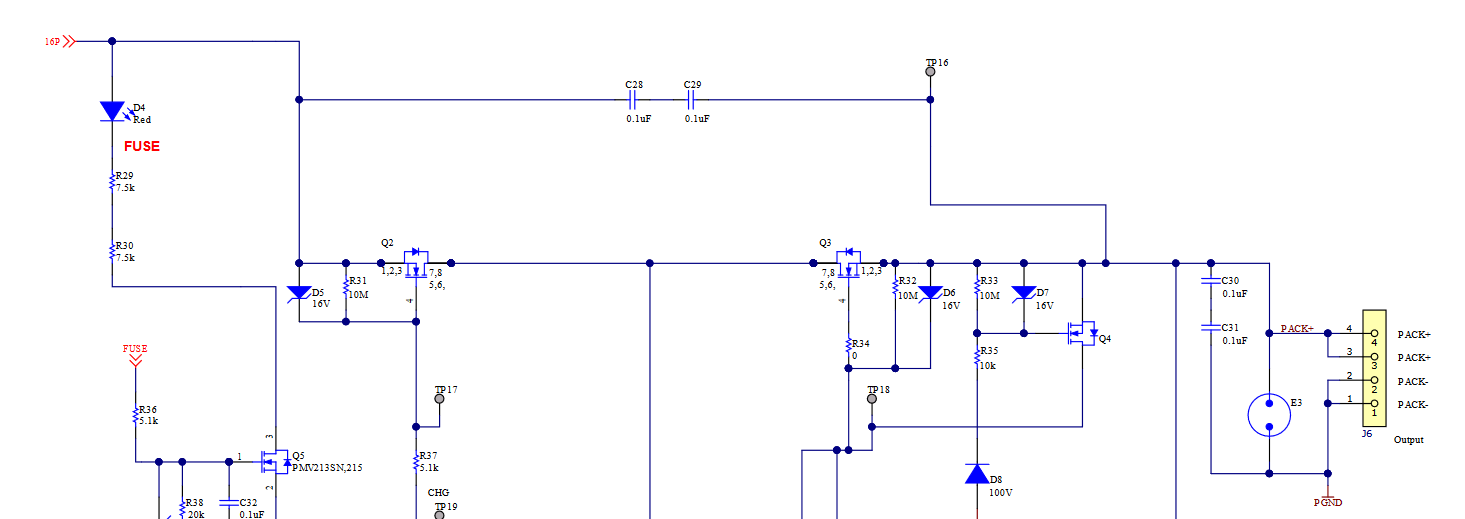  数据表中具有 ESD 电容器的原理图