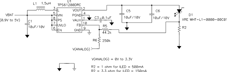 TPS61200 TPS61201 TPS61202 WLED_dvr_lvs577.gif