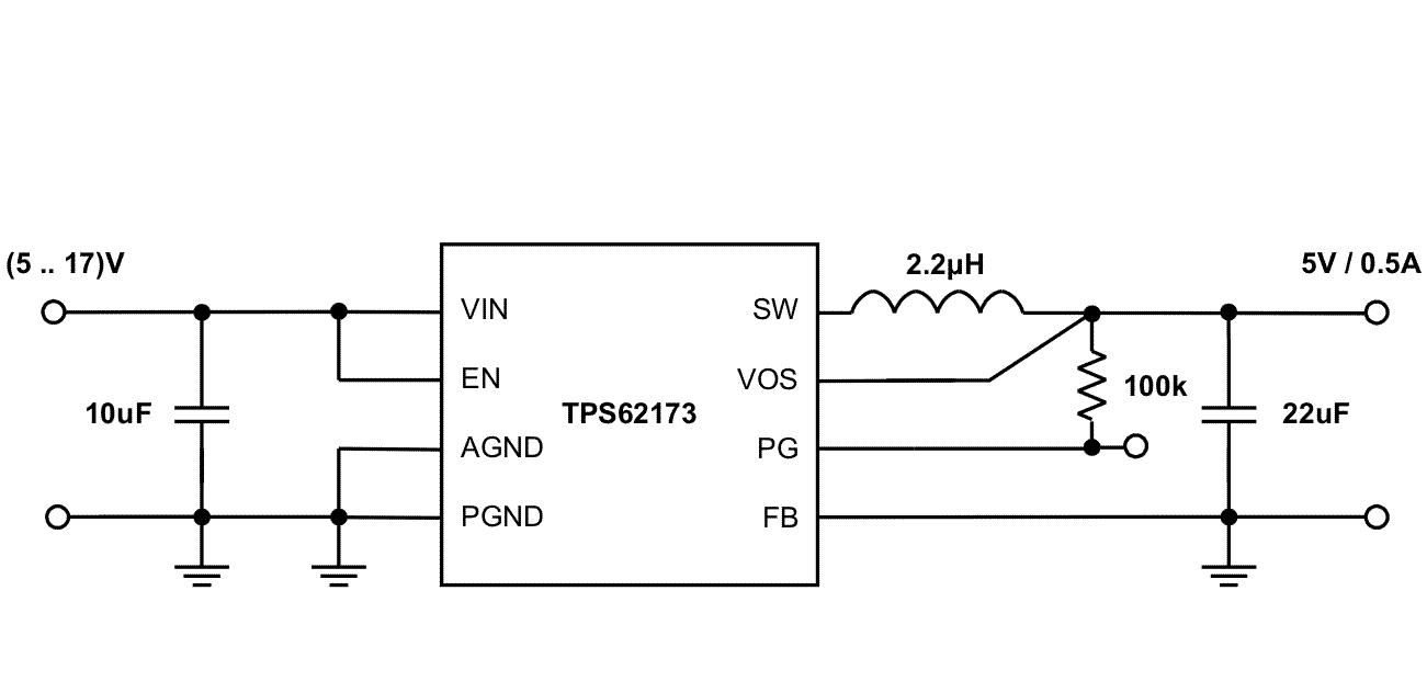 TPS62170 TPS62171 TPS62172 TPS62173 SLVSAT8_app5V.gif