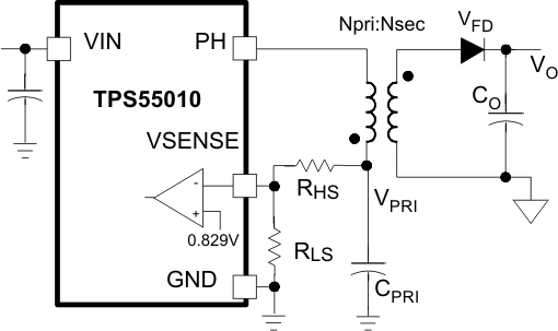 TPS55010 Vout_circuit_lvsav0.gif