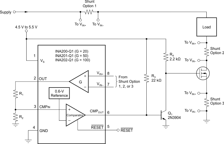 INA200-Q1 INA201-Q1 INA202-Q1 ai_low_switch_sbos558.gif