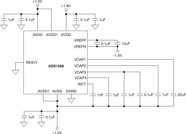 ADS1294 ADS1294R ADS1296 ADS1296R ADS1298 ADS1298R ai_bipolar_supply_bas506.gif