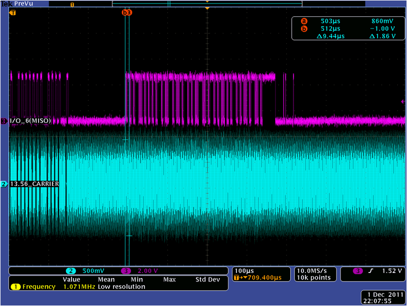 TRF7970A rx_sequence_on_io6_in_dm0_slos743.png