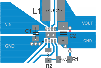 TPS62080 TPS62080A TPS62081 TPS62082 SLVSAE8_layout_new.gif