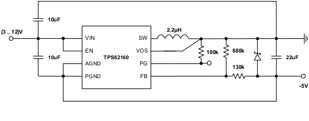 TPS62160 TPS62161 TPS62162 TPS62163 SLVSAM2_inverter.gif