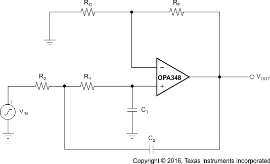 OPA348 OPA2348 OPA4348 ai_two-pole_low-pass_filter_bos213.gif