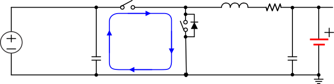 bq24195 bq24195L High_Frequency_Current_Path_SLUSAW5.gif