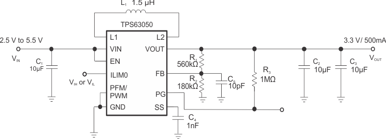 TPS63050 TPS63051 Schematic54.gif