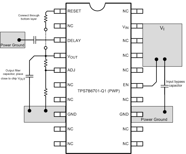 TPS7B6701-Q1 TPS7B6733-Q1 TPS7B6750-Q1 layout_slvscb2.gif