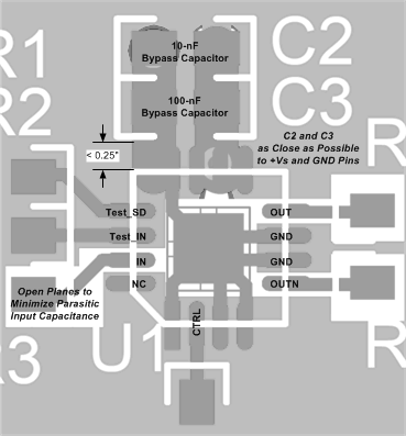 OPA857 layout_example_sbos630.gif