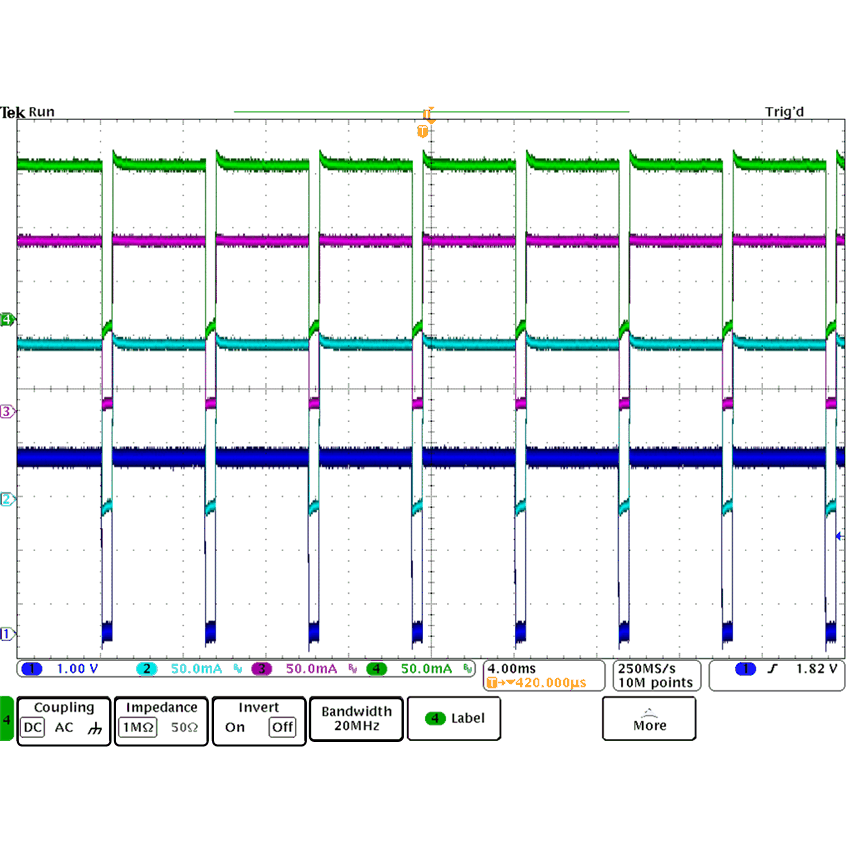 TPS92630-Q1 PWM_200Hz_90Percent_SLVSC76.gif