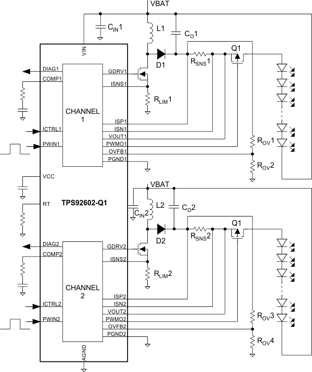 TPS92601-Q1 TPS92602-Q1 boost_to_batt_SLUSBP5.gif