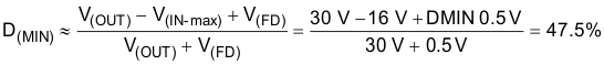 TPS92601-Q1 TPS92602-Q1 eq12_DMIN_SLUSBP5.gif