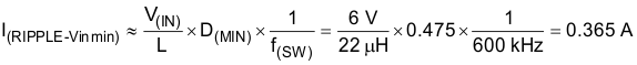 TPS92601-Q1 TPS92602-Q1 eq17_Iripmin_SLUSBP5.gif