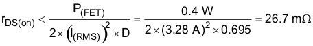 TPS92601-Q1 TPS92602-Q1 eq58_rDSon_SLUSBP5.gif