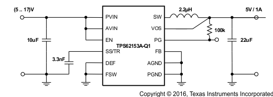 TPS62150A-Q1 TPS62152A-Q1 TPS62153A-Q1 SLVSCC3_app5V.gif