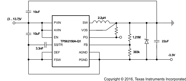 TPS62150A-Q1 TPS62152A-Q1 TPS62153A-Q1 SLVSCC3_inverter.gif