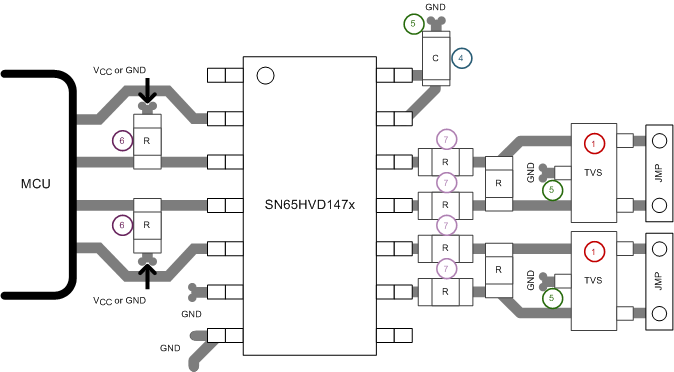 SN65HVD1470 SN65HVD1471 SN65HVD1473 SN65HVD1474 SN65HVD1476 SN65HVD1477 layout_sllsej8.gif