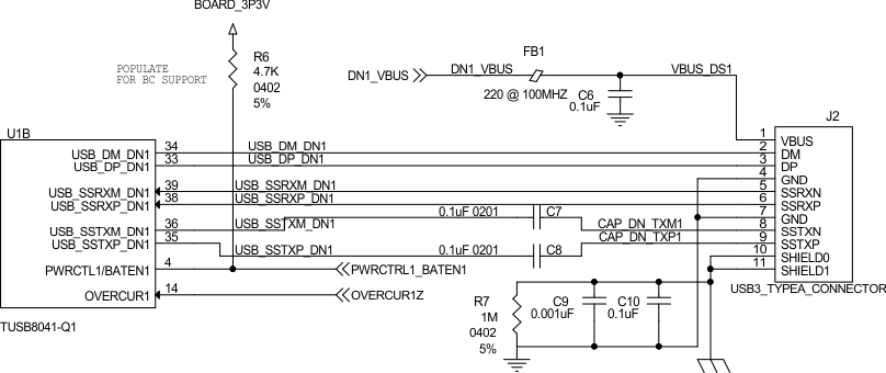 TUSB8041-Q1 downstream_port1_imp_sllsee6.gif