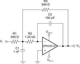 OPA320-Q1 OPA2320-Q1 ai_2order_lopass_filt_slos884.gif