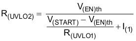 TPS54561-Q1 eq04_Ruvlo2_SLVSC60.gif