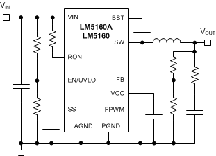 LM5160 LM5160A Buck_Pg1_LM5160_SNVSA03.gif