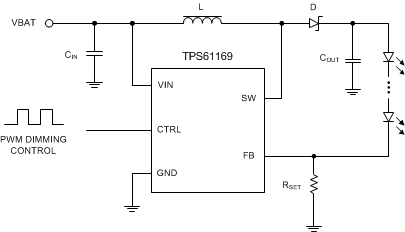 TPS61169 简化原理图