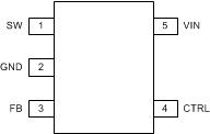 TPS61169 DCK Package5-Pin SC70(Top View)