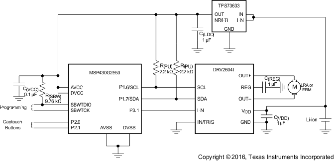 DRV2604L appSchematic_slos866.gif