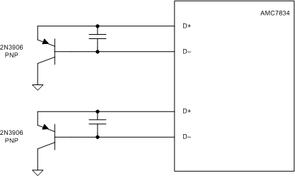 AMC7834 pnp_transitor_config_slas972.gif