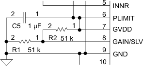 TPA3116D2-Q1 TPA3118D2-Q1 GAIN_SETTING_MASTER_SLAVE_los708.gif