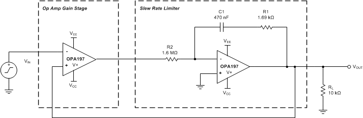 OPA197 OPA2197 OPA4197 ai_slew_rate_limiter_sbos737.gif