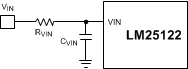 LM25122-Q1 Vin_Filter_SNVSAF0.gif