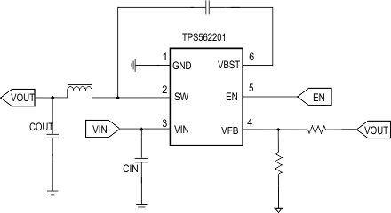 TPS562201 TPS562208 简化原理图