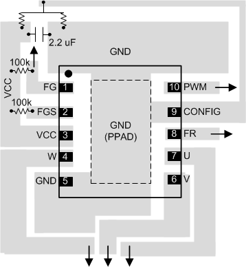 DRV10964 layout_example_01_slas955.gif