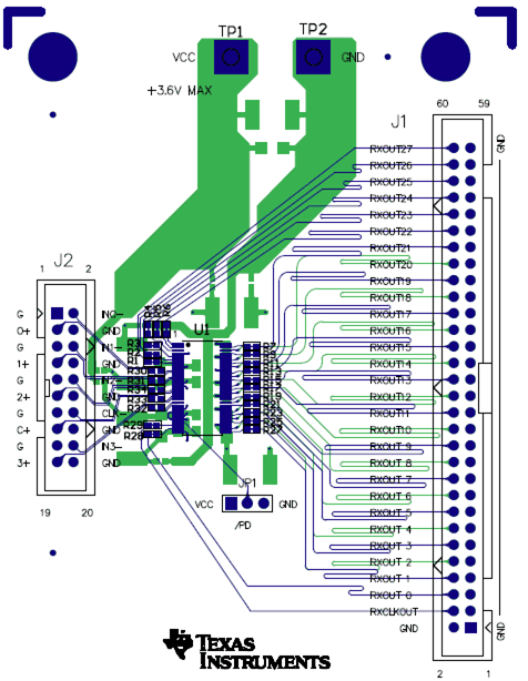 DS90CR286AT-Q1 ds90cr286q_layout_example.gif