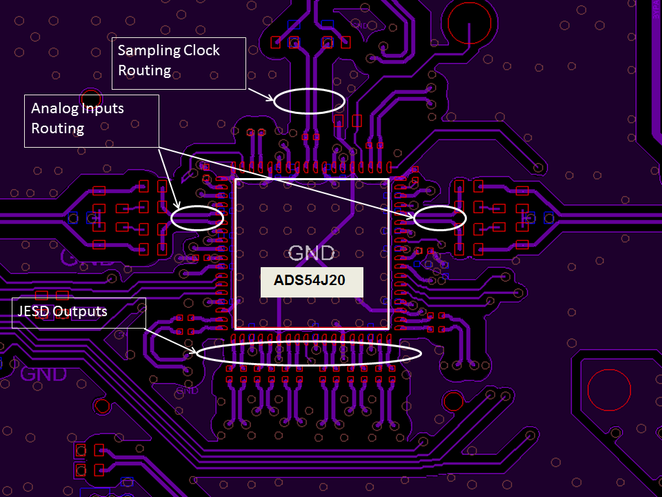 ADS54J20 evm_layout_sbas766.png