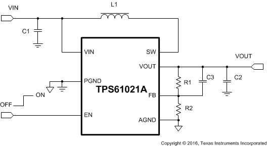 TPS61021A fp_typ_app_SLVSDM0.gif