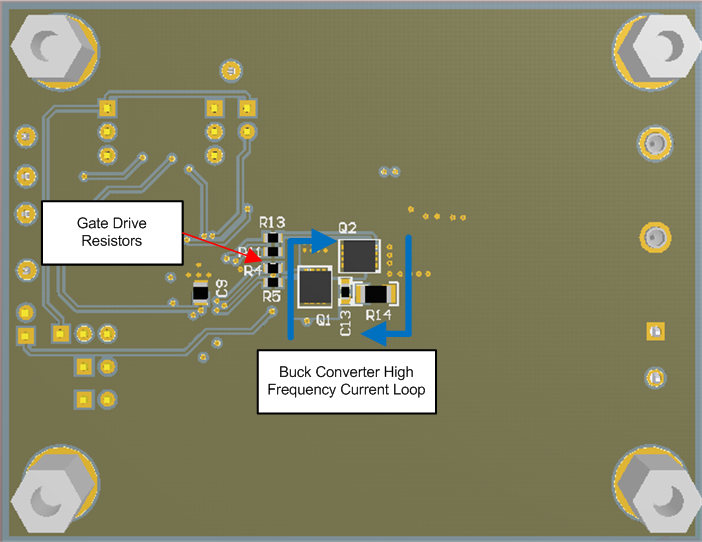 LM5141-Q1 evm_bottom_layer_high_frequency_current_loop_snvsaj6.png