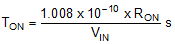 LM5161-Q1 TON_VS_VIN_eq_R2_snvu504.gif