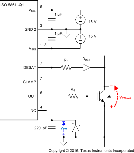 ISO5851-Q1 DESAT_Pin_Protection_sllseq1.gif