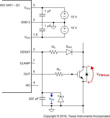 ISO5451-Q1 DESAT_Pin_Protection_sllseq3.gif